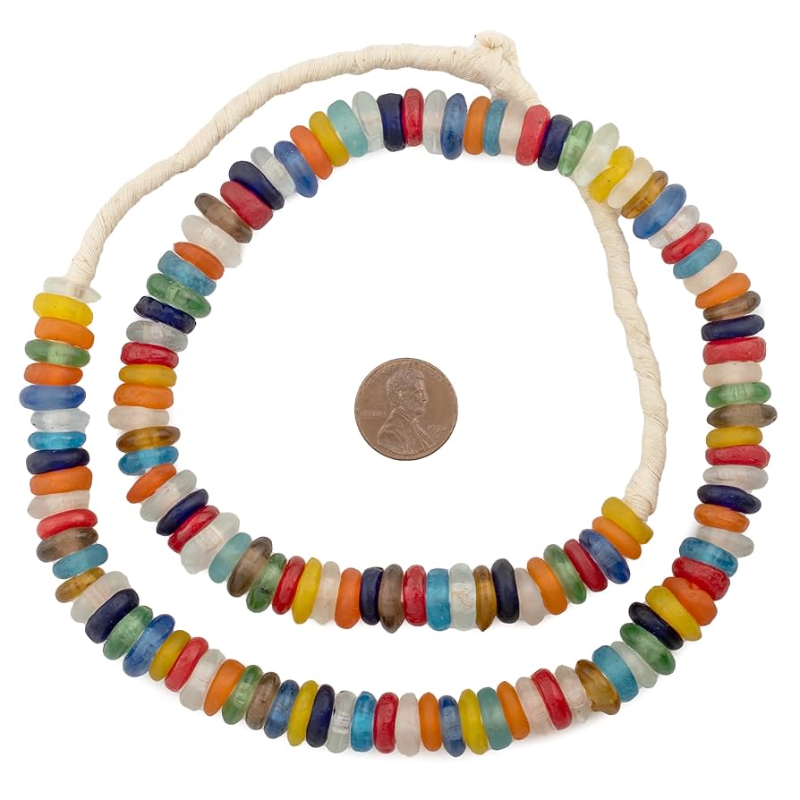 Amazon.co.jp: アフリカンディスク リサイクルガラスビーズ